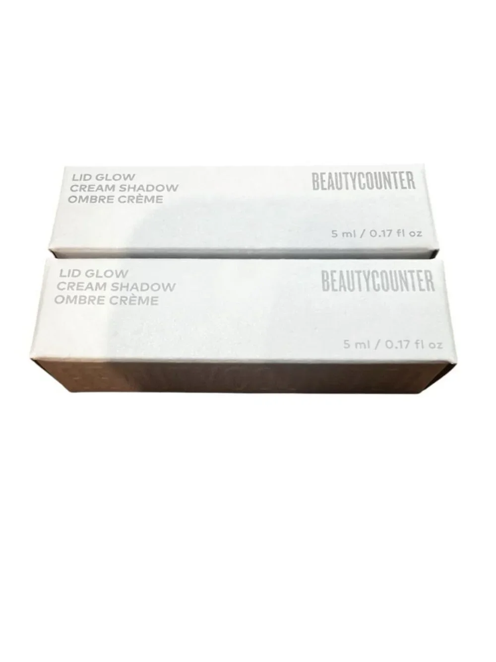 BeautyCounter Lid Glow Cream Eye Shadow Set Of 2 Ember & Aura New In Box 5 ML